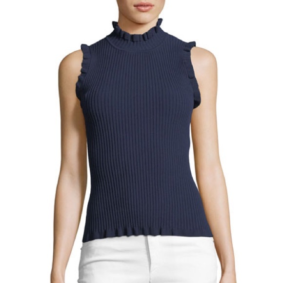 Milly Ruffle Edge Rubbed Tank - Picture 2 of 5